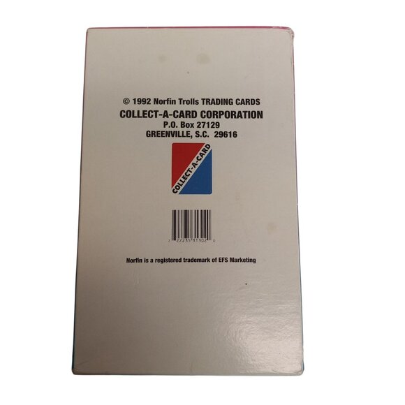 Norfin Trolls Series 1 Trading Cards Box 48 Packs 7 Per Pack Sealed 1992 Vintage - Picture 12 of 12